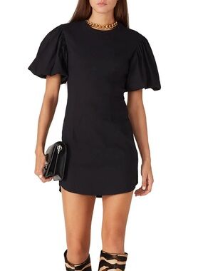 A.L.C. Jessie Puff-Sleeve Mini Dress Black | Women’s Size S